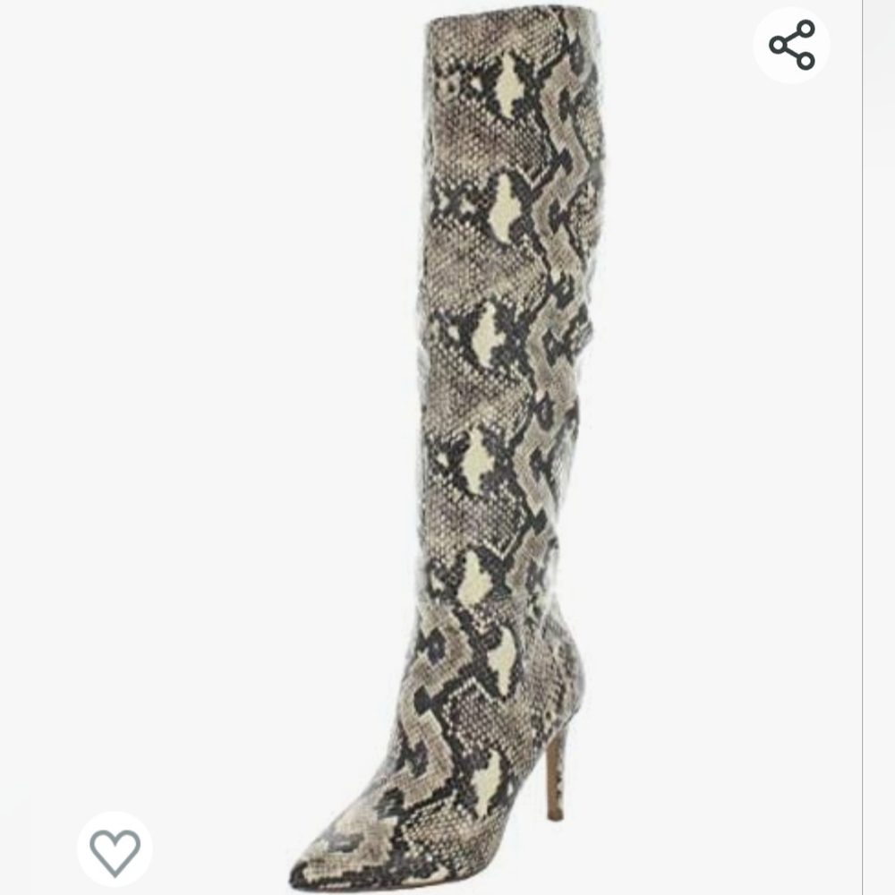 Steve Madden Kimari Knee-High Snake Print Boots